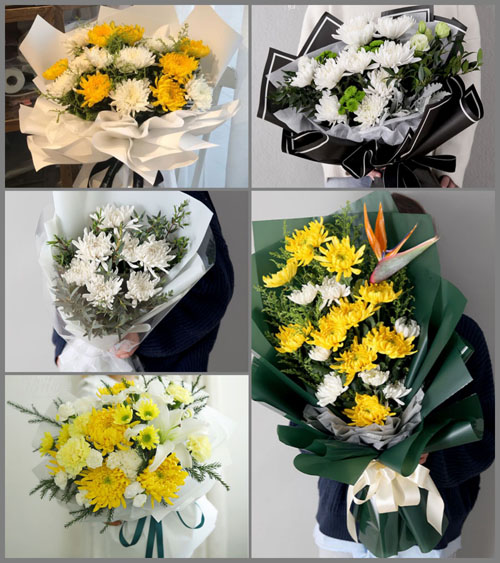浙江省绍兴诸暨市马剑镇龙门村白事花束代送